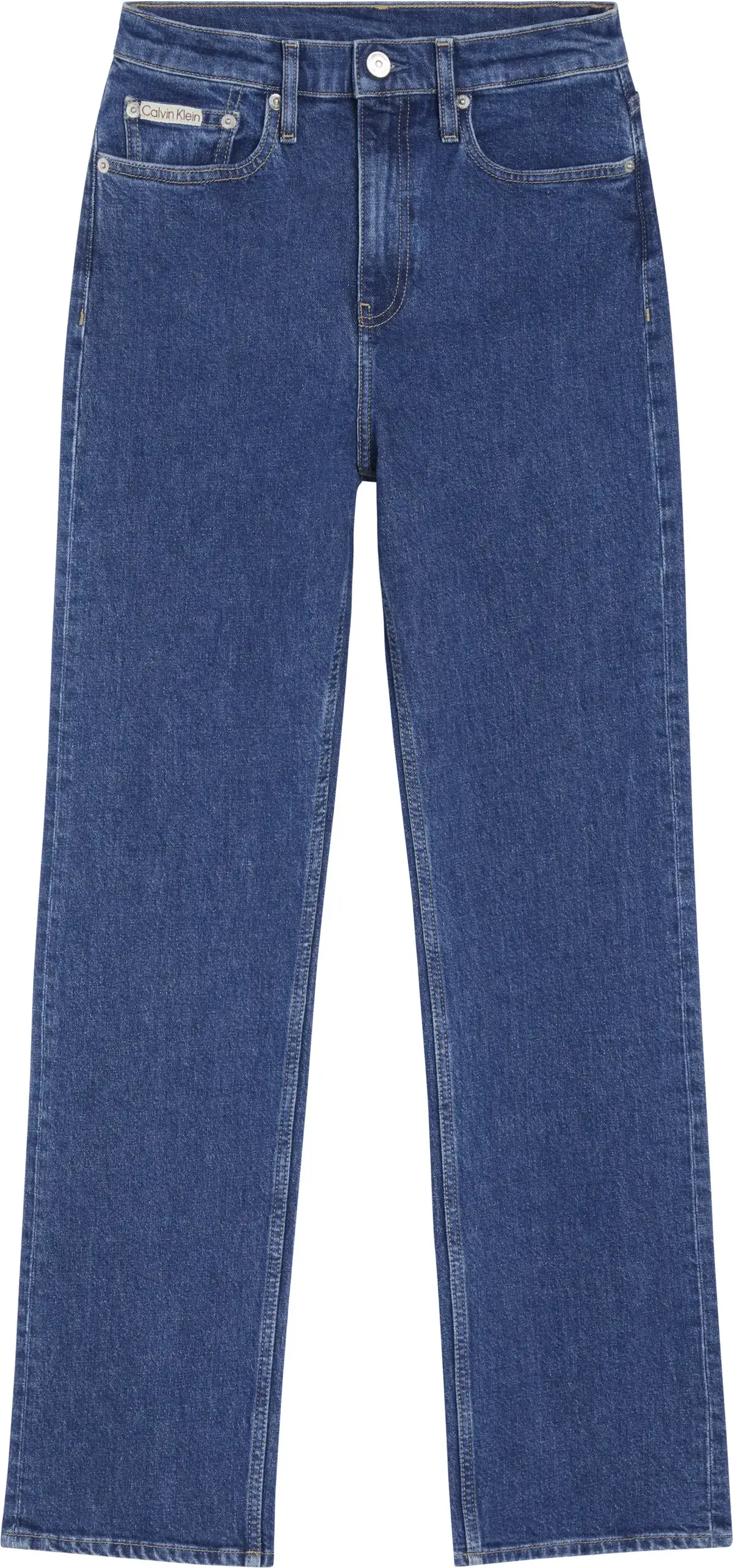 Calvin Klein HIGH RISE STRAIGHT Kadın Lacivert Kot Pantolon