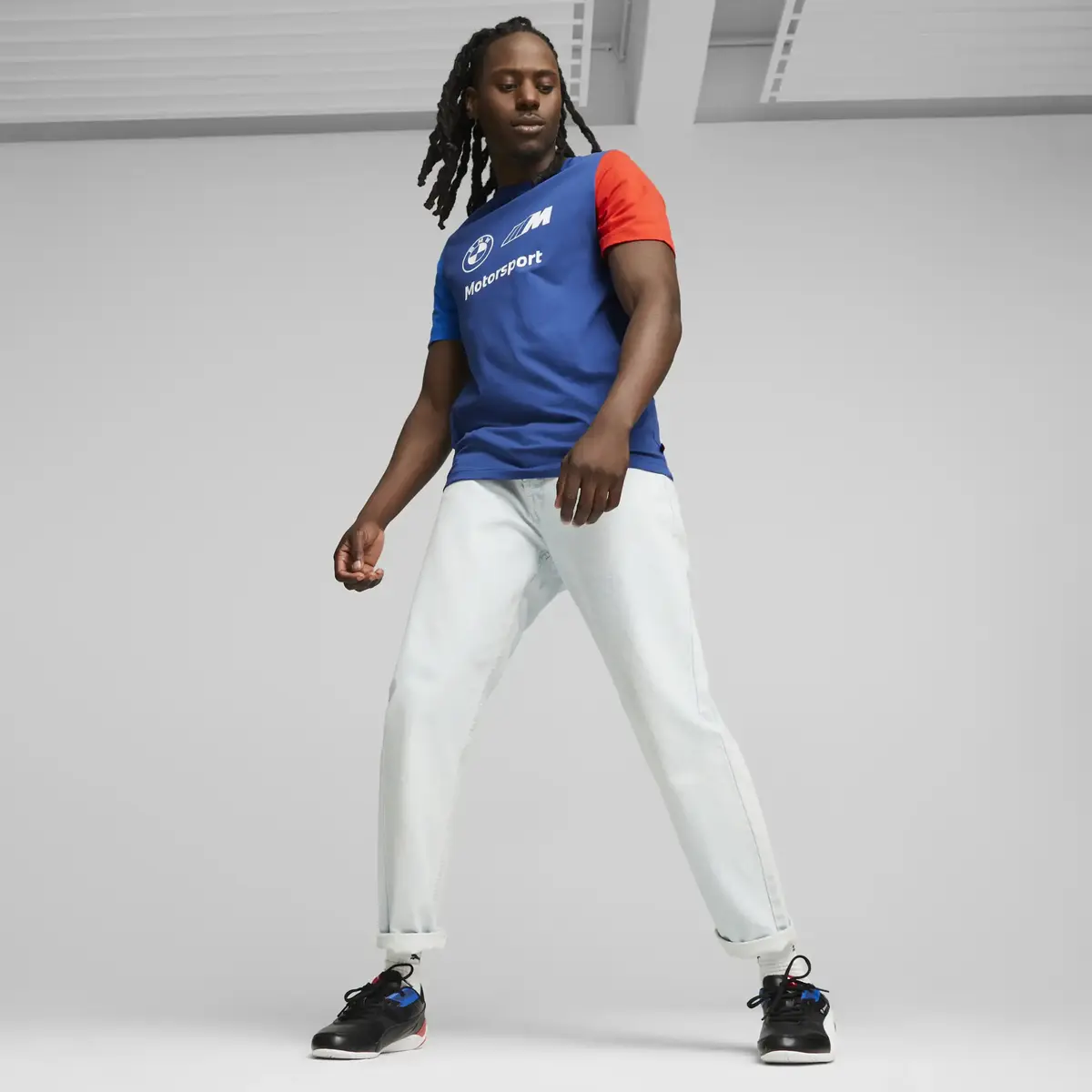 Puma BMW MMS ESS Logo Tee  Mavi Erkek T-Shirt