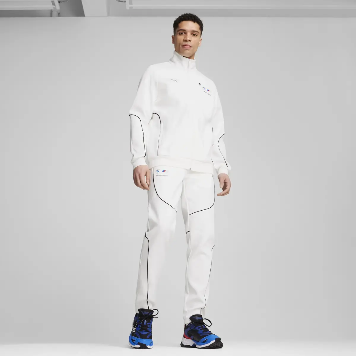 Puma BMW MMS SWEAT JKT Beyaz Erkek Sweatshirt