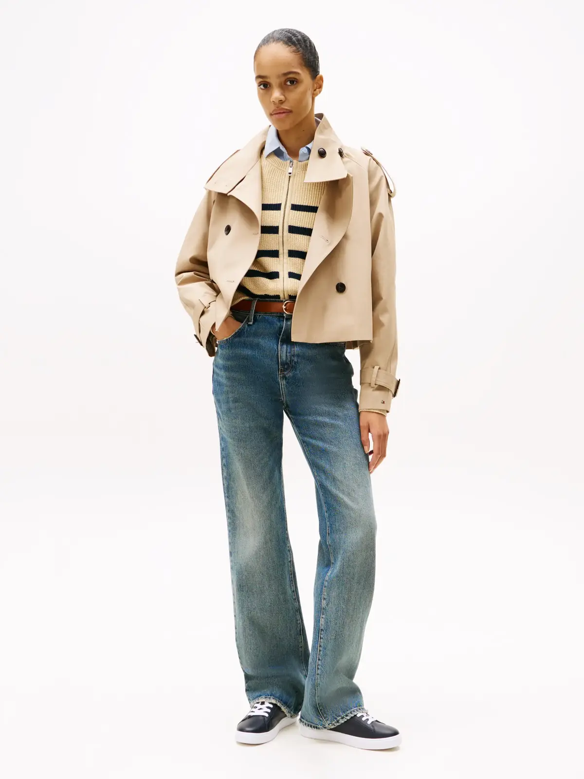 Tommy Hilfiger ESSENTIAL COURT SNEA, DW6 Siyah Kadın Spor Ayakkabı & Sneaker