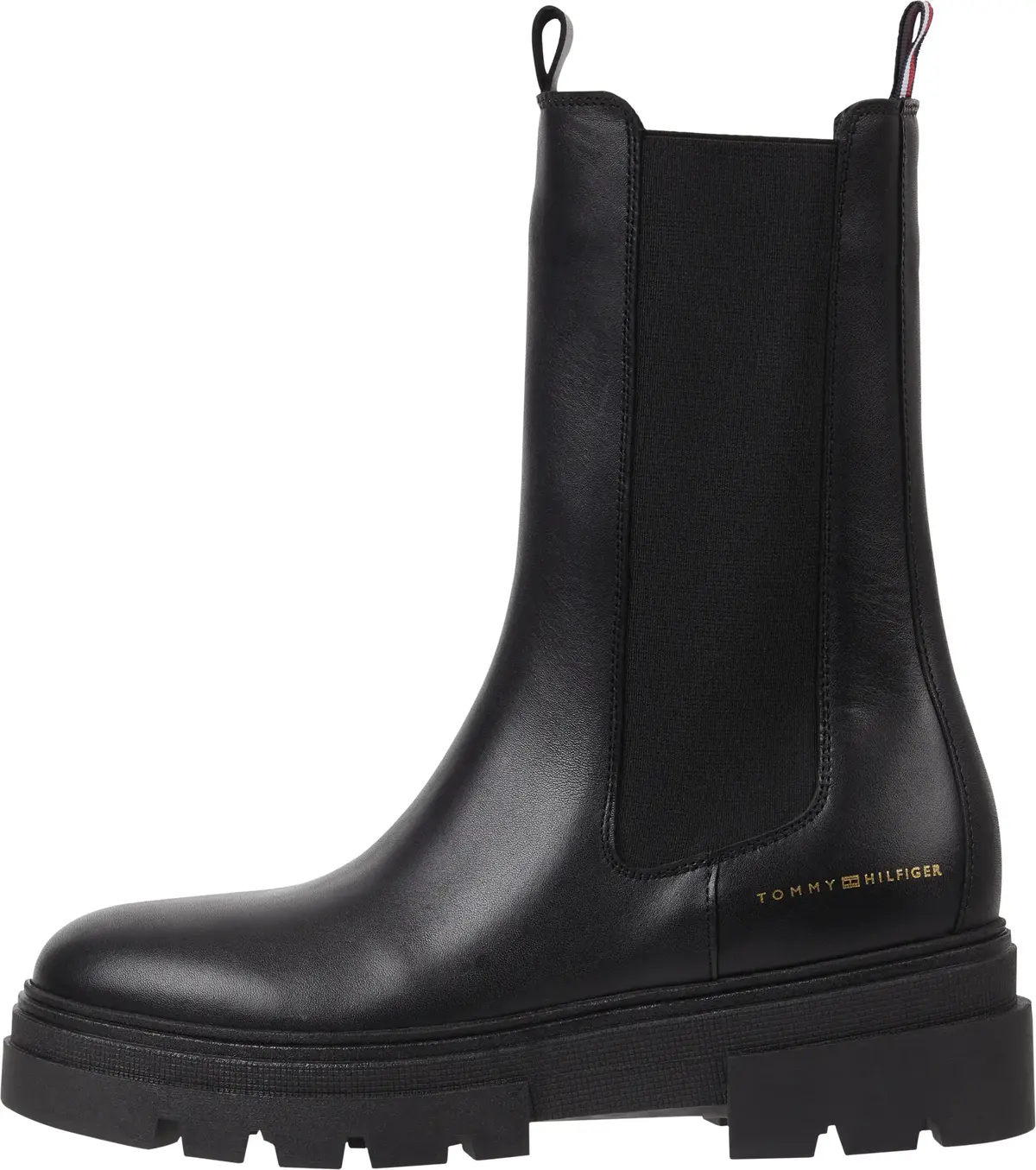 Tommy Hilfiger MONOCHROMATIC CHELSE Kadın Siyah Bot