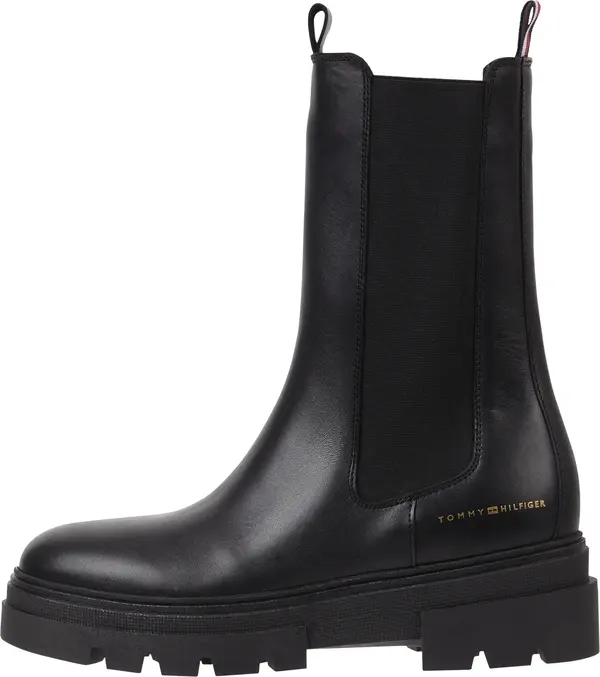 Tommy Hilfiger MONOCHROMATIC CHELSE Kadın Siyah Bot