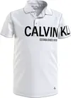 Calvin Klein INTS HERO LOGO FITTE Erkek Beyaz Polo T-Shirt