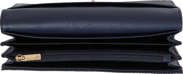 Tommy Hilfiger TH EMBLEM LARGE FLAP Kadın Lacivert Cüzdan