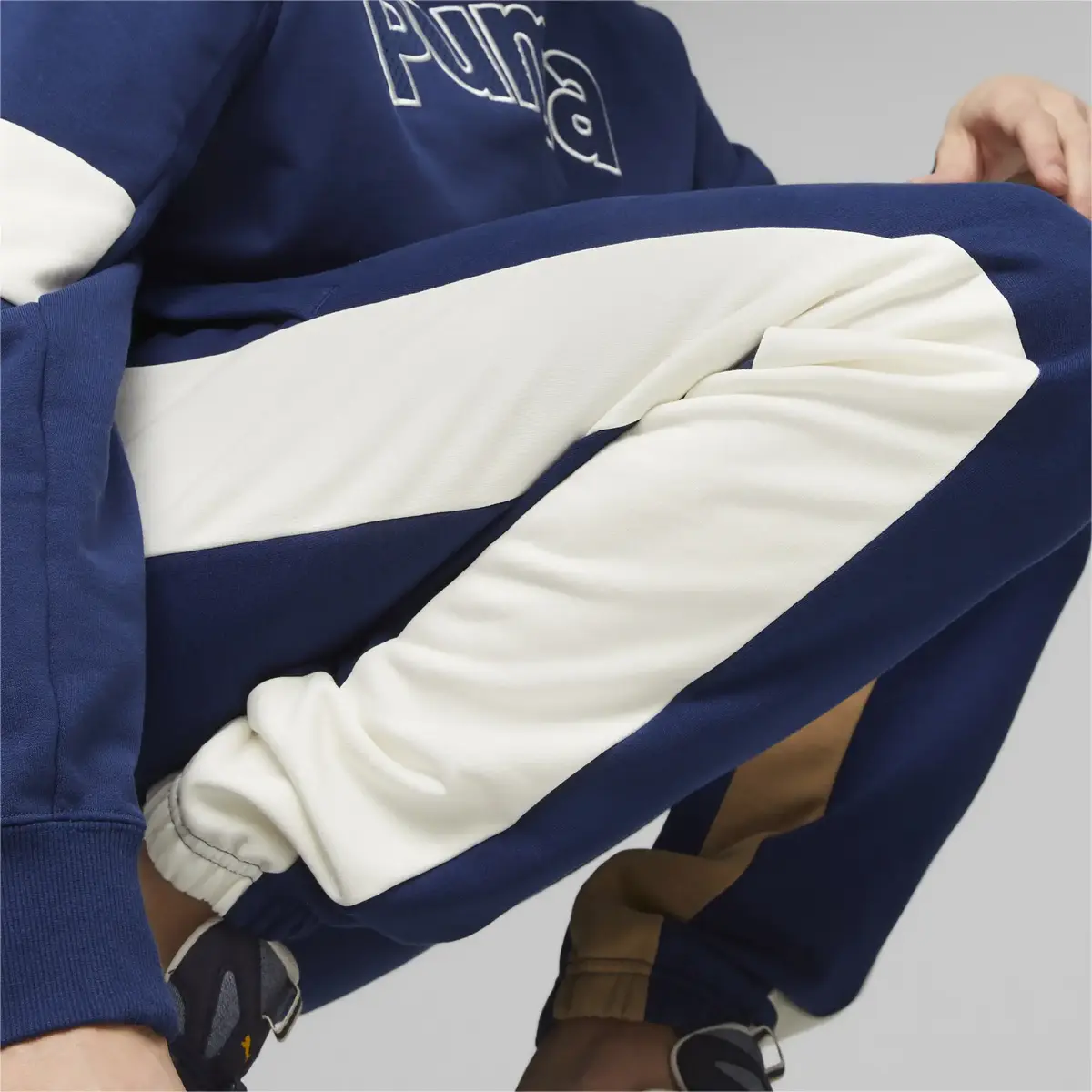 Puma CLASSICS BLOCK Sweatpants Mavi Erkek Eşofman Altı
