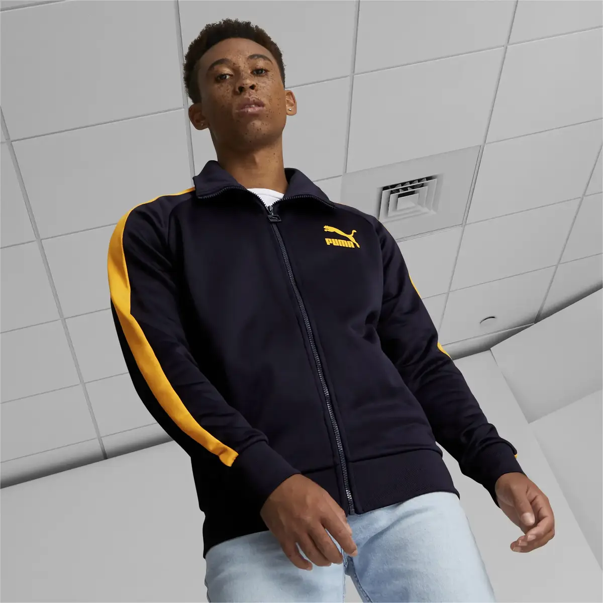 Puma Iconic T7 Track Jacket Pt Lacivert Erkek Fermuarlı Sweatshirt