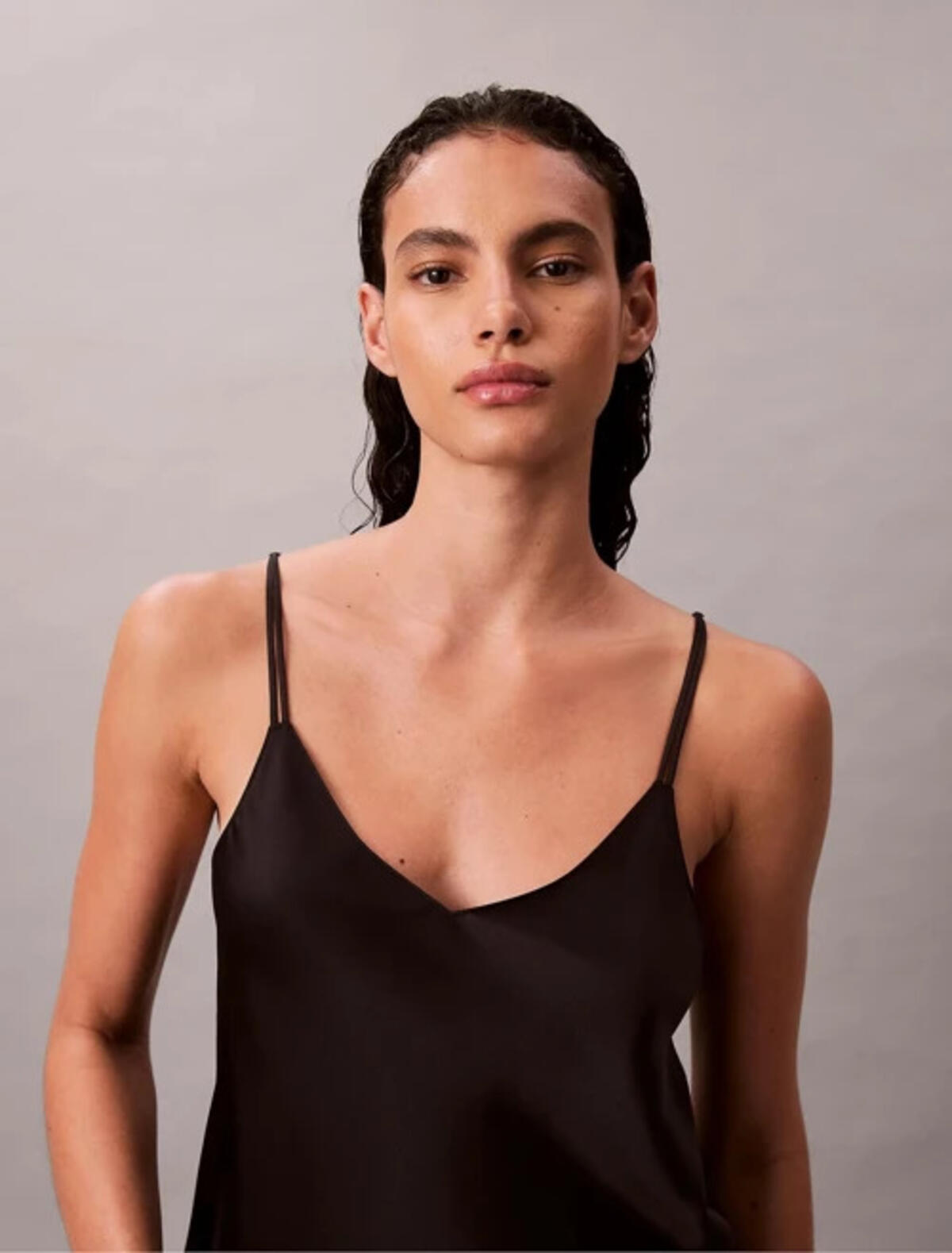 Calvin Klein CAMI SHORT SET, UB1 Siyah Kadın Pijama Takımı