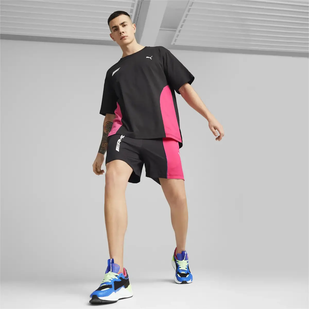 Puma Mapf1 Amg Rs-X Puma Black - Royal Sapphire Siyah Erkek Günlük Spor Ayakkabı