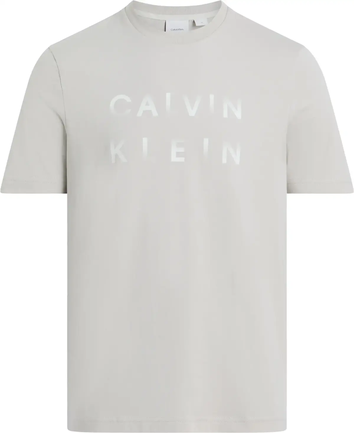 Calvin Klein CP-ENLARGED LOGO T-S, PE0 Krem Erkek T-Shirt & Polo