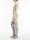 Calvin Klein ICONIC RIB MINI KNIT Kadın Krem Elbise