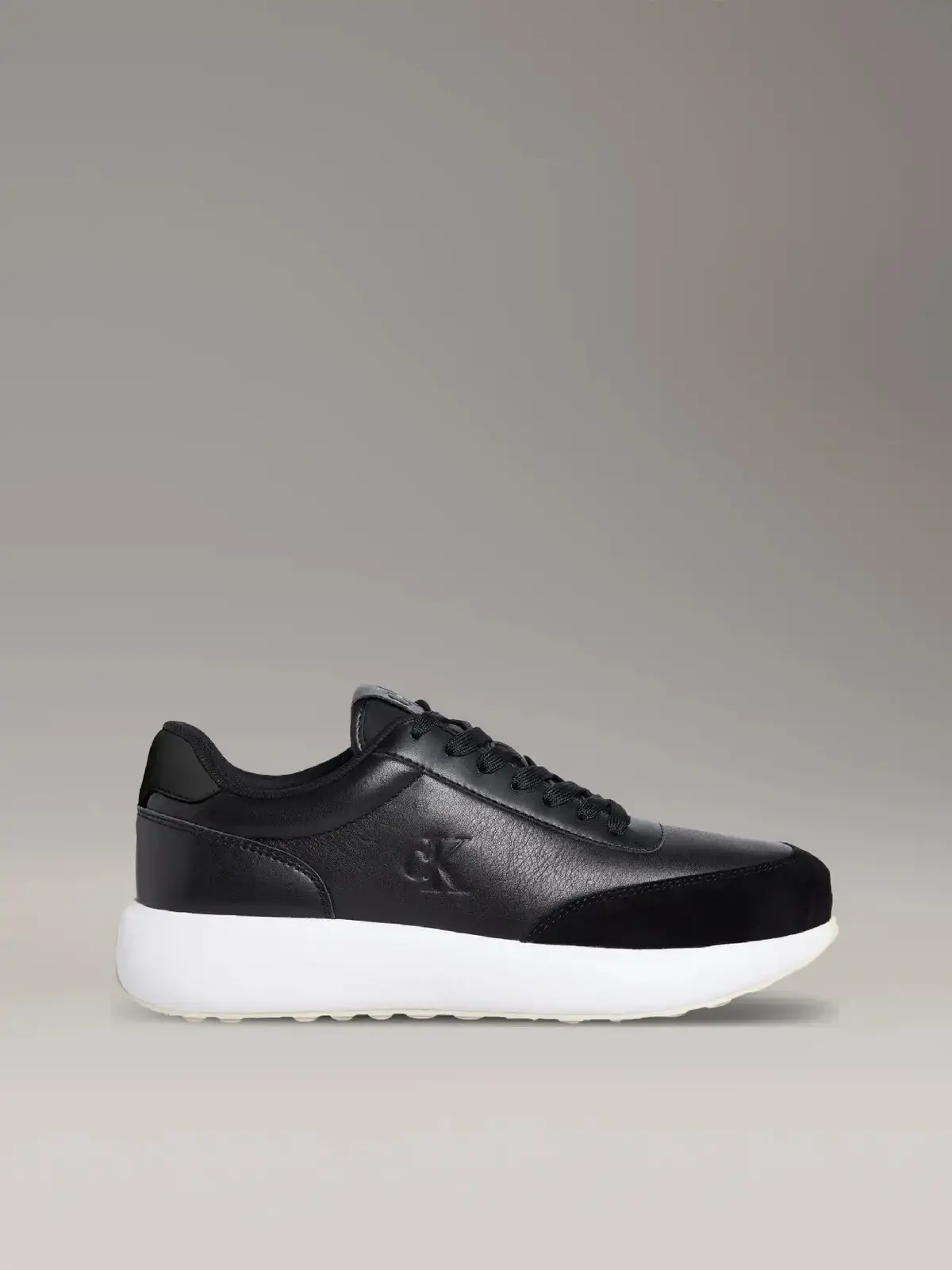 Calvin Klein ATHLEISURE RUNNER LACEUP LTH MIX Siyah Erkek Günlük Spor Ayakkabı