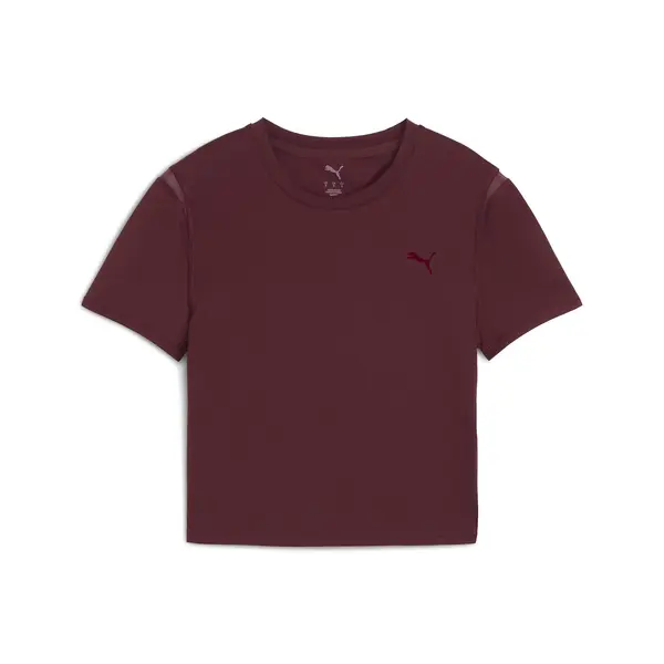 Puma W PUMA SHAPE BABY TEE Kırmızı Kadın Crop T-Shirt