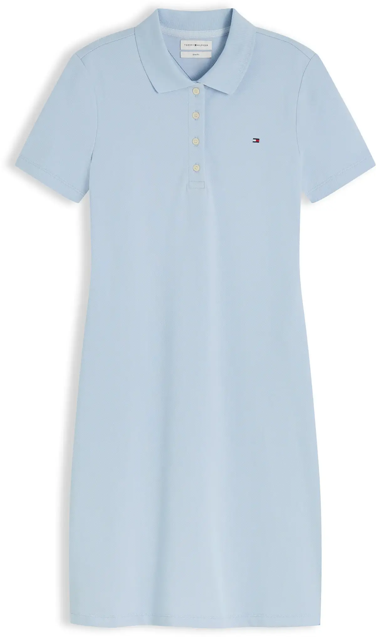 Tommy Hilfiger 1985 SLIM PIQUE POLO, C1O Mavi Kadın Elbise-Etek