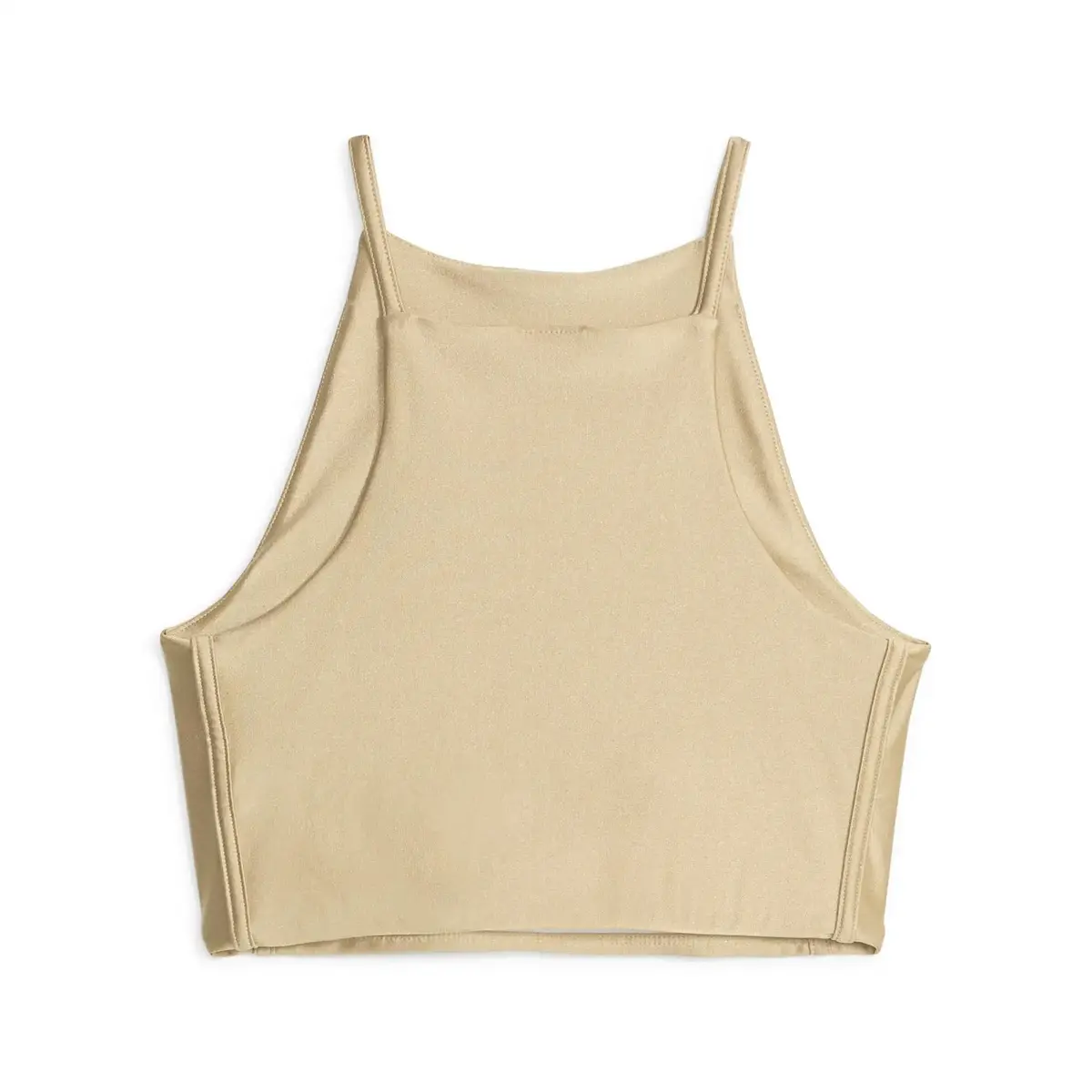 Puma T7 Shiny Crop Top Bej Kadın T-Shirt