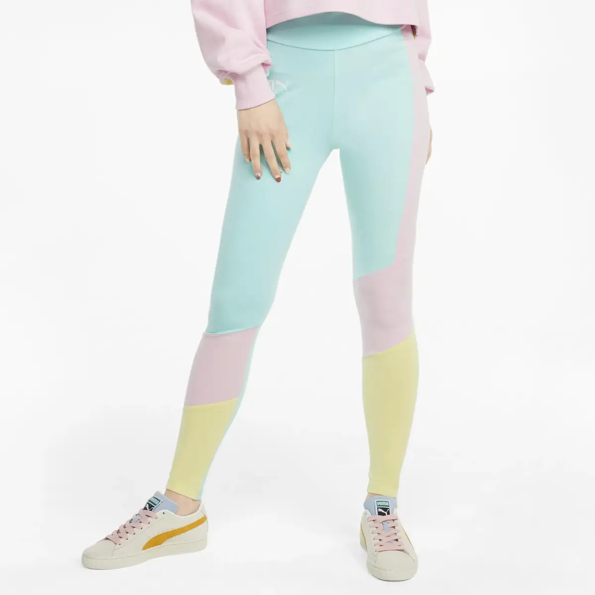 Puma Intl High Waist Leggings Beach Glas Mavi Kadın Tayt