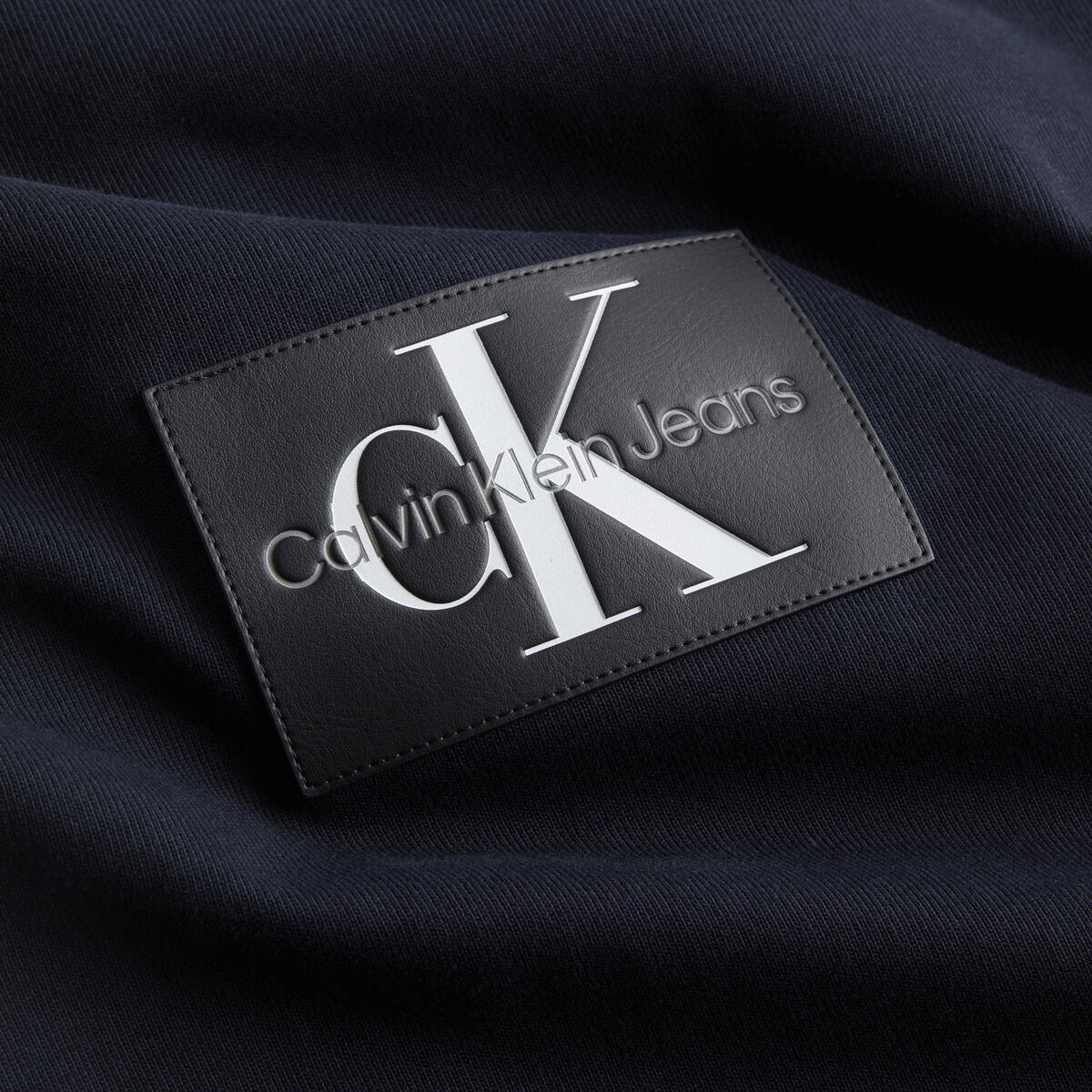 Calvin Klein MONOLOGO PATCH CROPP Erkek Siyah T-Shirt