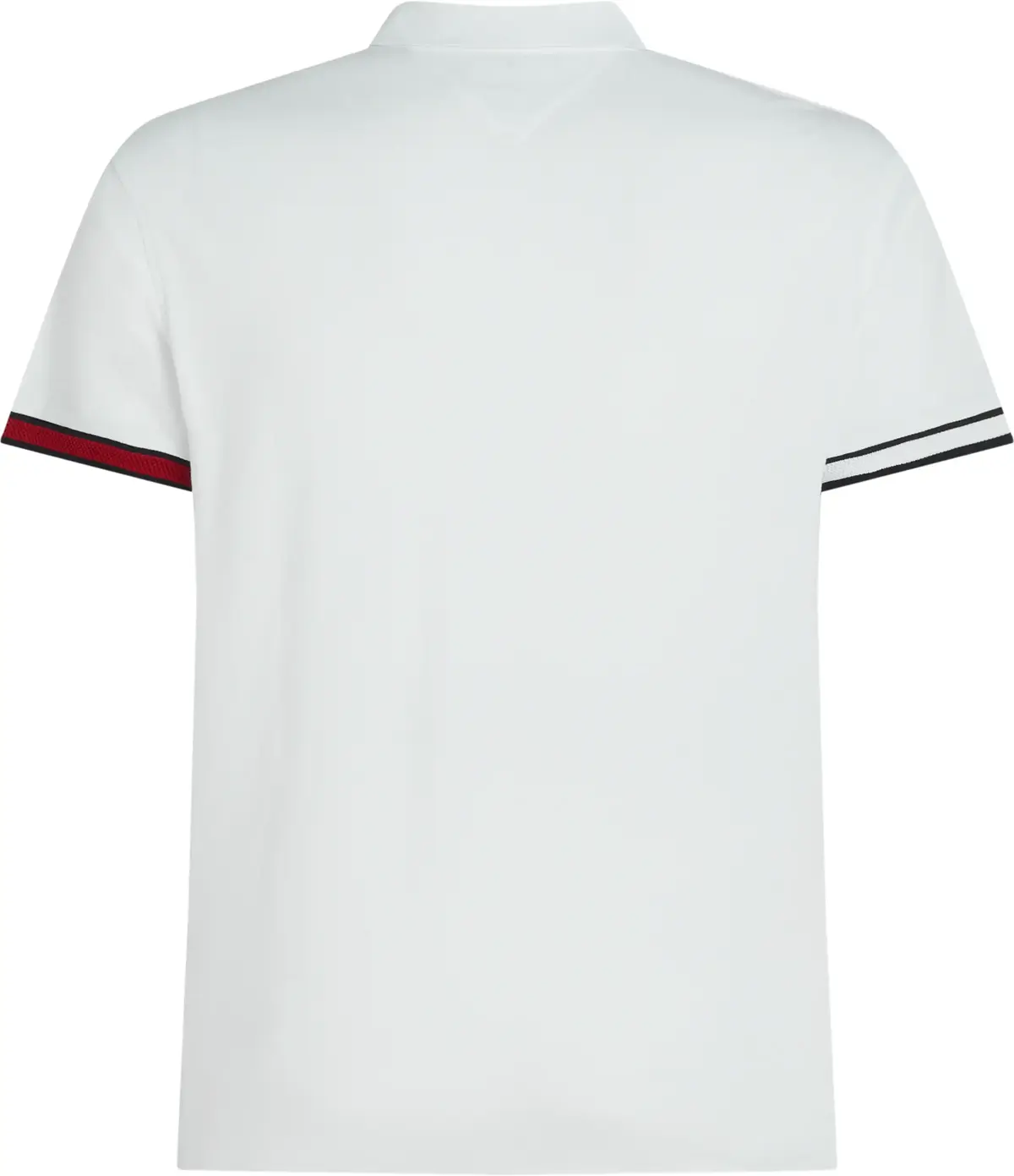 Tommy Hilfiger FLAG CUFF SLIM POLO, YBR Beyaz Erkek T-Shirt & Polo