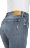 Calvin Klein CKJ 011 MID RISE SKI Kadın Mavi Kot Pantolon