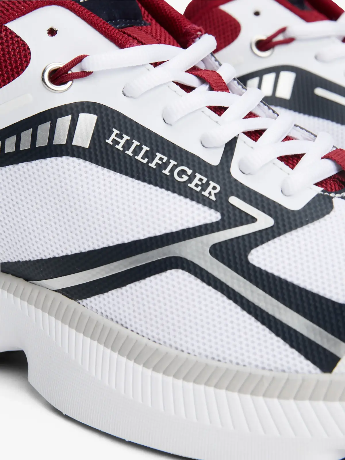 Tommy Hilfiger TH DYNAFAST TECH, DW5 Beyaz Erkek Spor Ayakkabı & Sneaker