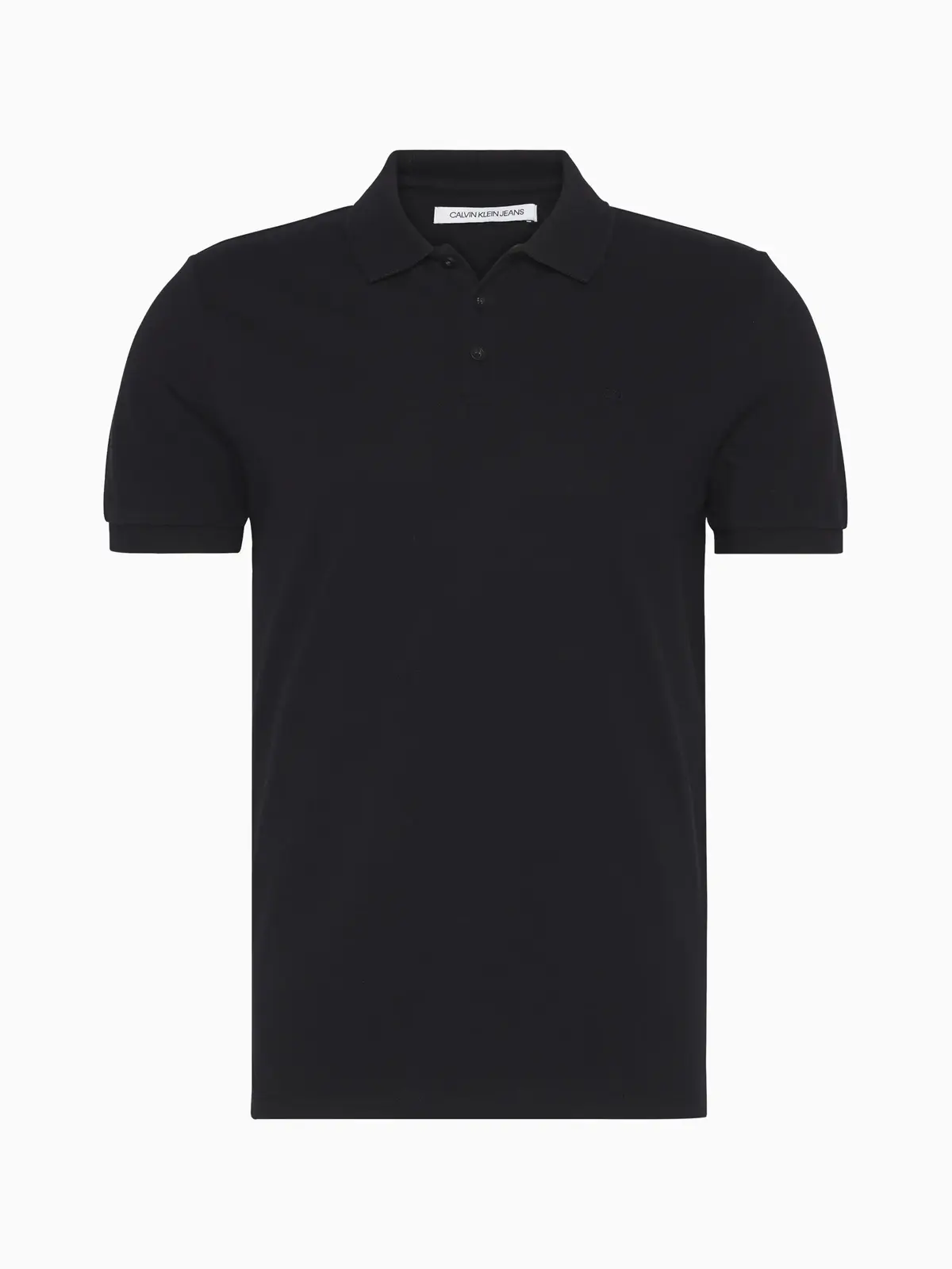 Calvin Klein CORE PIQUE SLIM POLO Erkek Siyah Polo T-Shirt