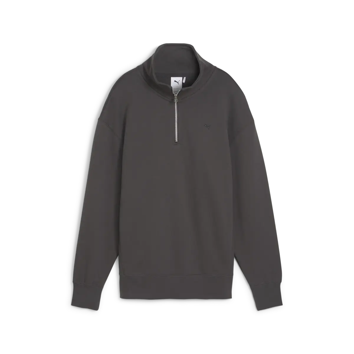 Puma YONA Half-Zip Crew Gri Kadın Sweatshirt