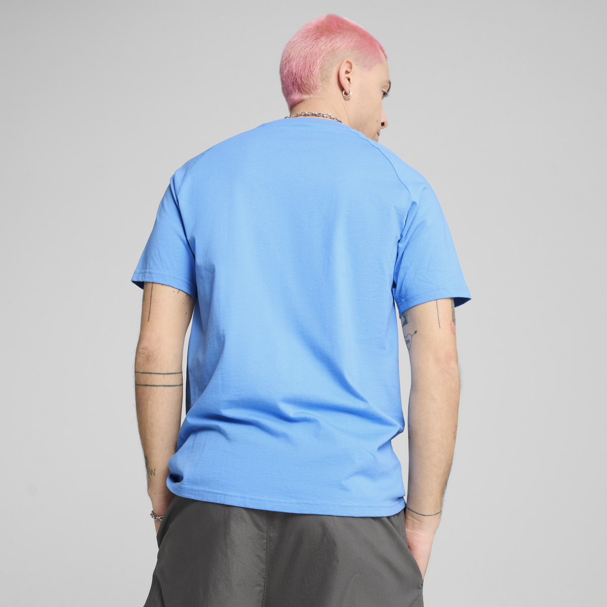 Puma PUMATECH Tee Mavi Erkek T-Shirt