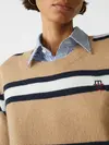 Tommy Hilfiger SOFT WOOL MONOGRAM S Kadın Kahverengi Kazak
