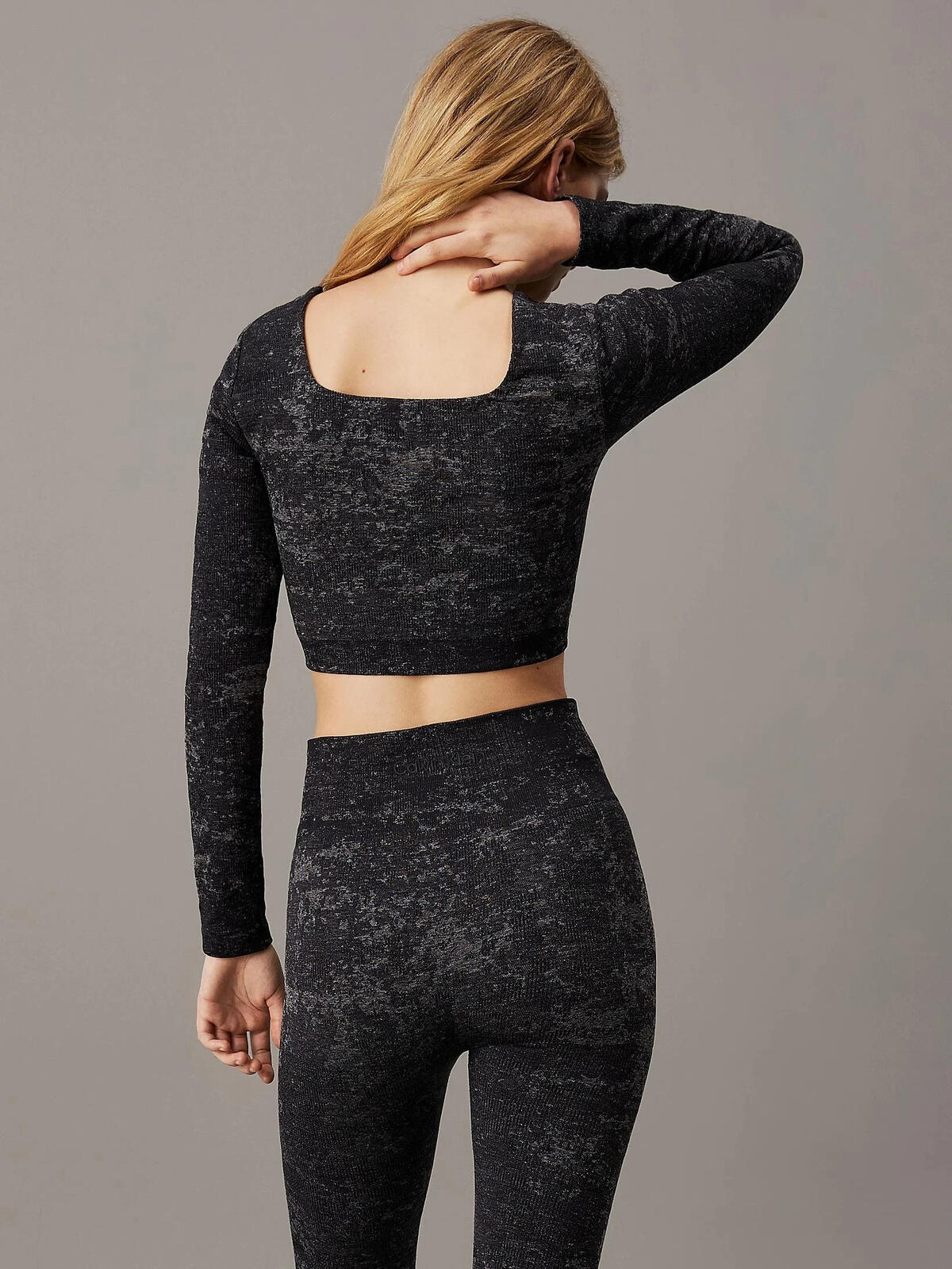 Calvin Klein WO - L/S T-SHIRT, BAE Siyah Kadın T-Shirt