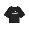 PUMA ESS Cropped No. 1 Logo Tee Siyah Kadın Crop