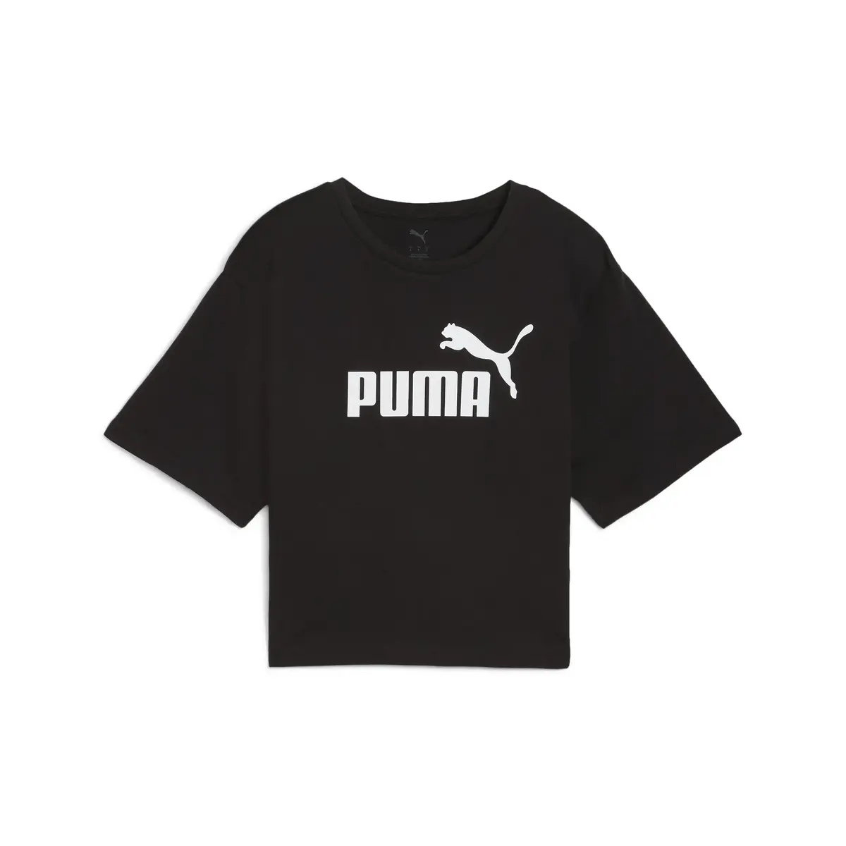 PUMA ESS Cropped No. 1 Logo Tee Siyah Kadın Crop