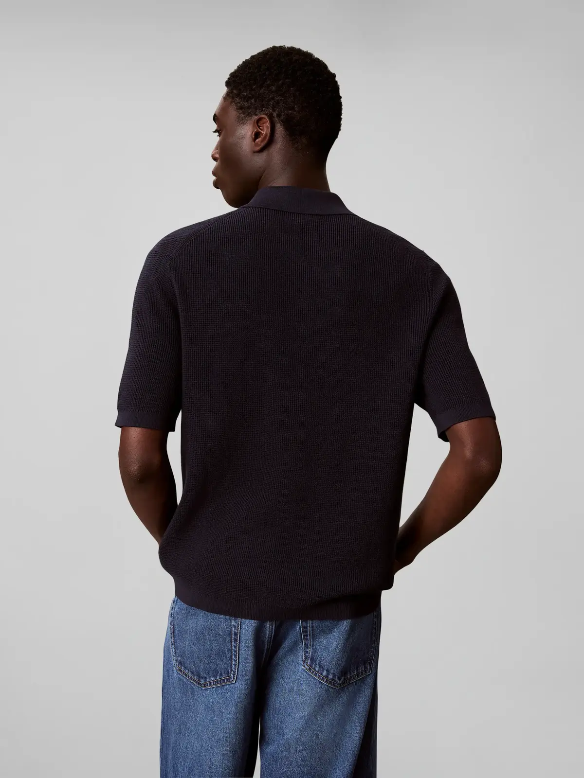 SS COTTON WAFFLE POL, CEF