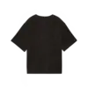 Puma ESS ELEVATED Velour Tee Siyah Kadın T-Shirt & Polo