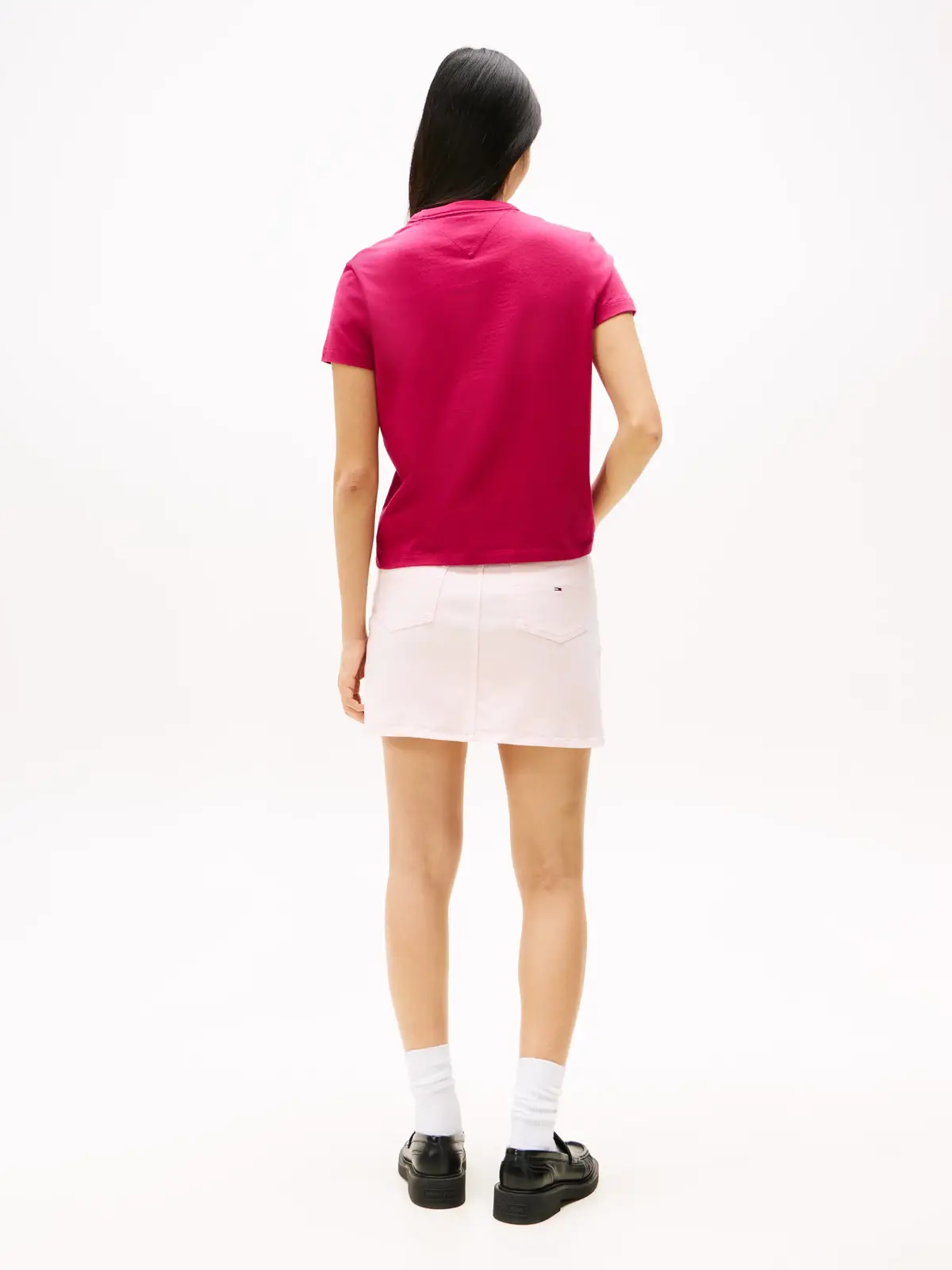 Tommy Hilfiger TJW REG BADGE TEE, XIP Pembe Kadın T-Shirt & Polo