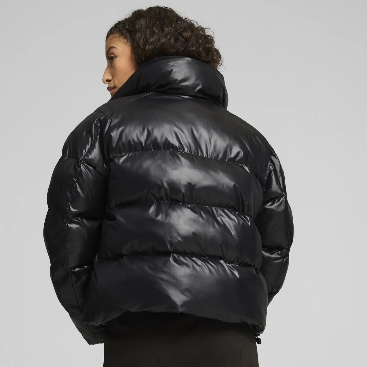 Puma Shiny Puffer Jacket Siyah Kadın Mont