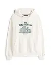 Tommy Hilfiger HERALD SKYLINE HOODY, Z00 Krem Erkek Hoodie