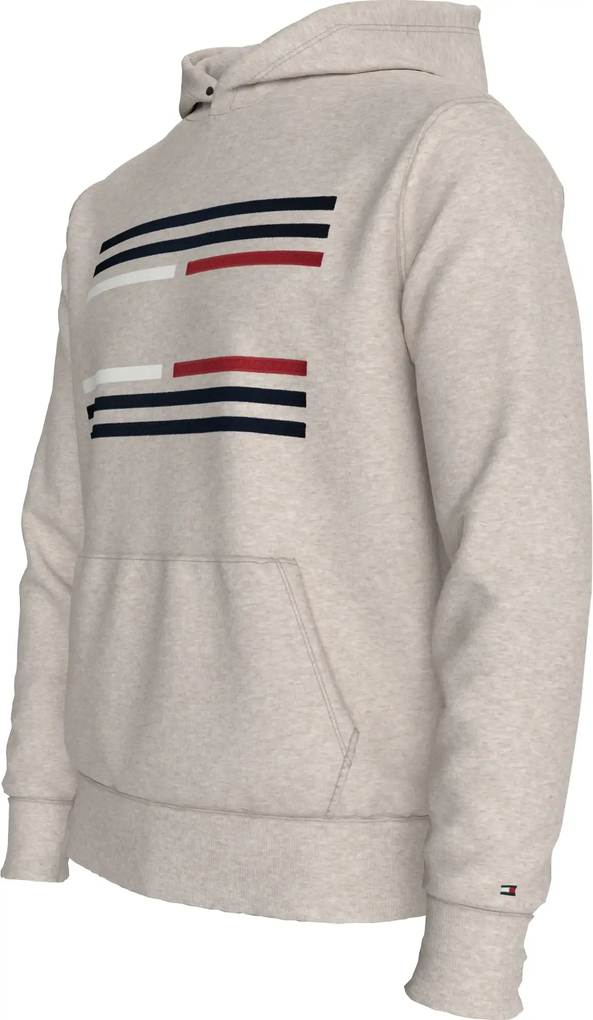 Tommy Hilfiger GROSSGRAIN FLAG HOOD Erkek Bej Sweatshirt