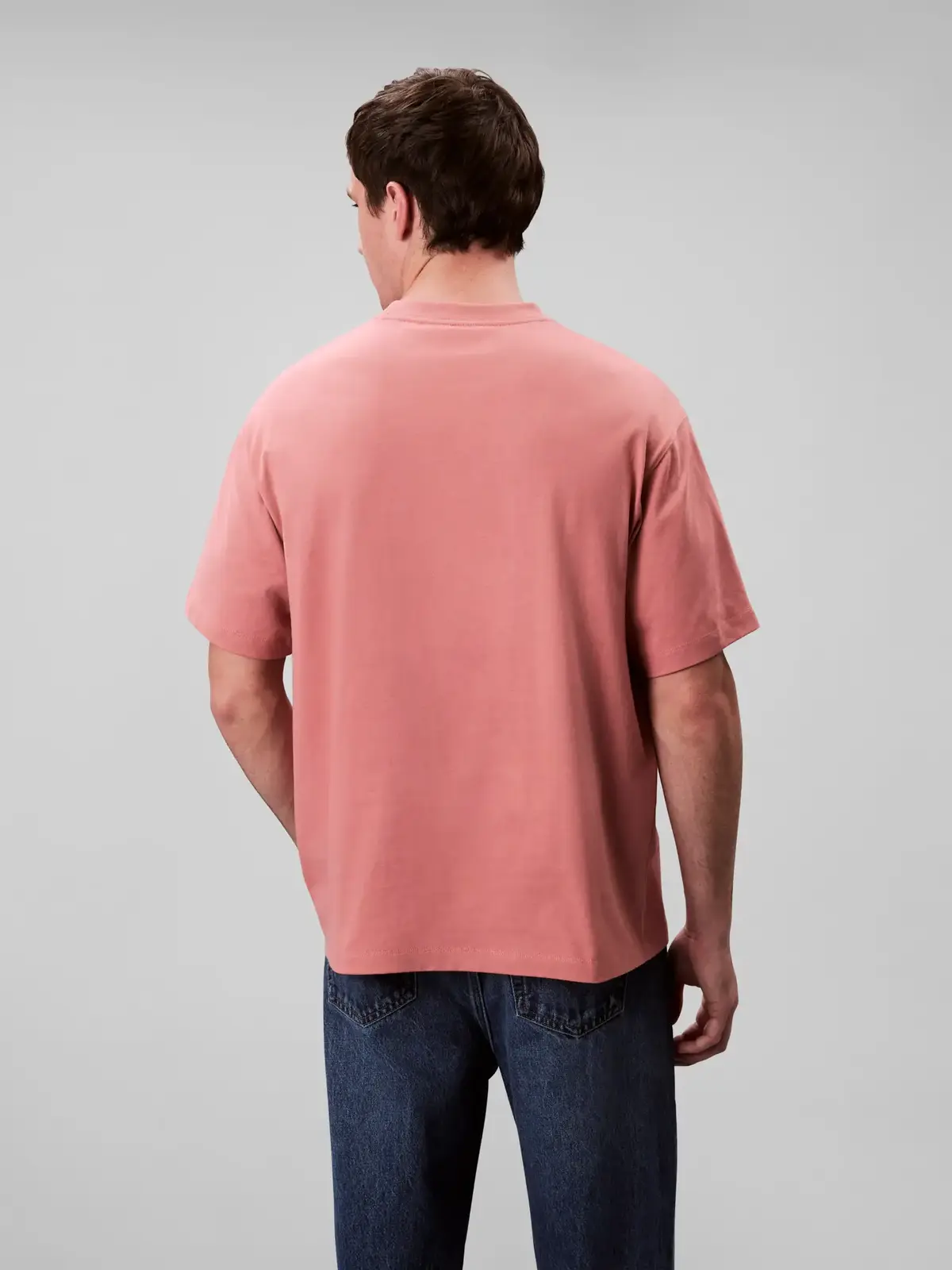 Calvin Klein SS CENTER CHAIN STIT, GNQ Pembe Erkek T-Shirt