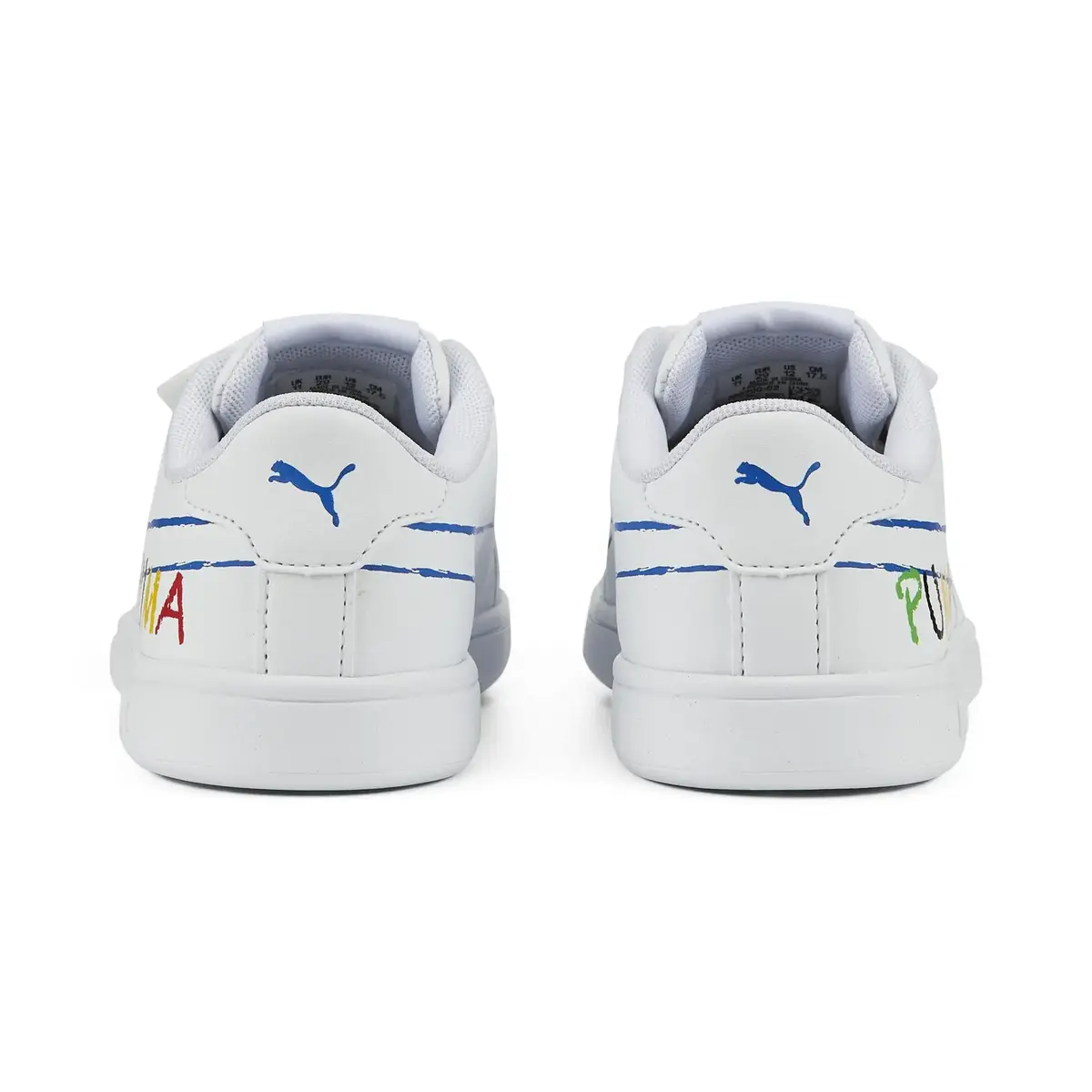 Puma Smash V2 Home School V Ps Beyaz Çocuk Çocuk Günlük Spor Ayakkabı