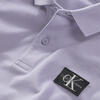 Calvin Klein PIQUE BADGE SS POLO Erkek Lila Polo T-Shirt