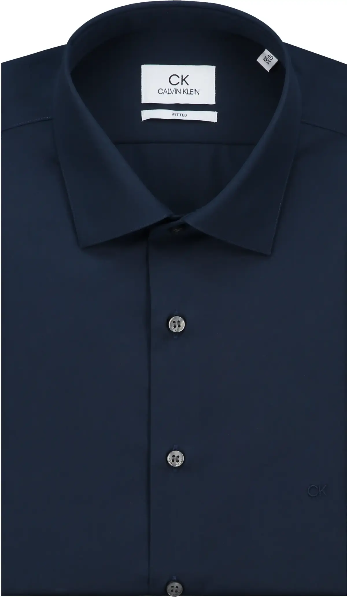 Calvin Klein POPLIN EASY IRON FIT Erkek Mavi Gömlek