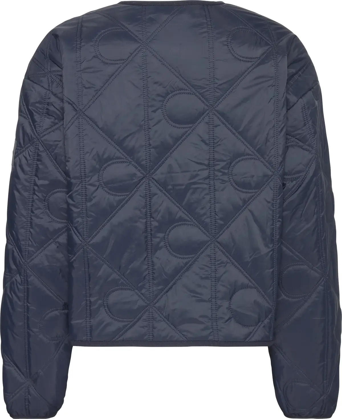 Calvin Klein LIGHTWEIGHT AOP QUILTED LINER Kadın Lacivert Mont