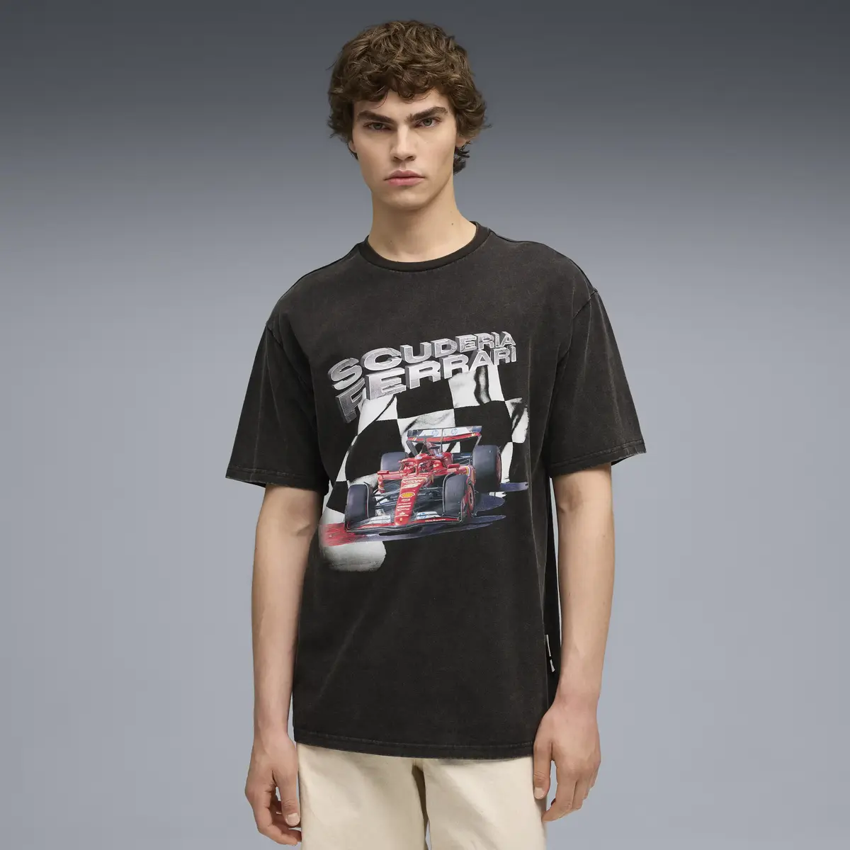 Puma Ferrari Graphic Tee II Siyah Erkek T-Shirt & Polo