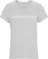 Calvin Klein CORE INSTIT LOGO SLI Kadın Gri T-Shirt
