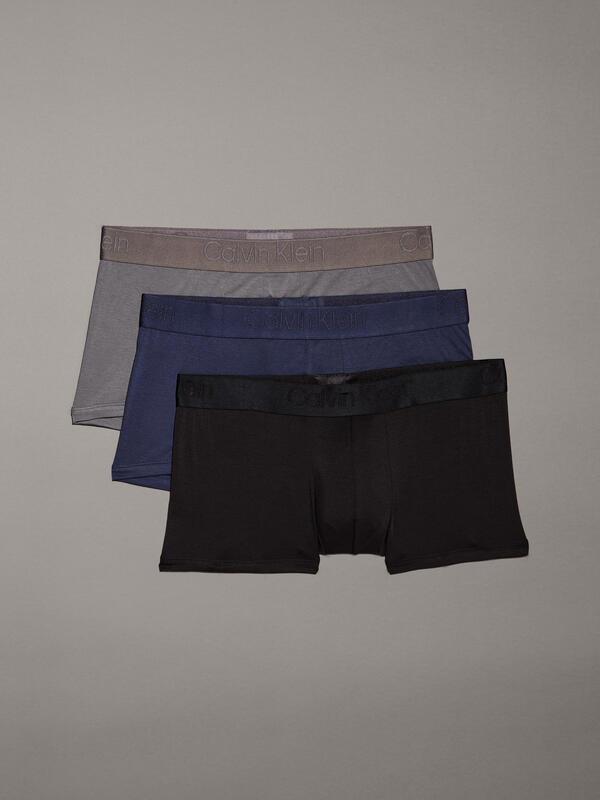 Calvin Klein LOW RISE TRUNK 3PK Erkek Siyah Boxer Set
