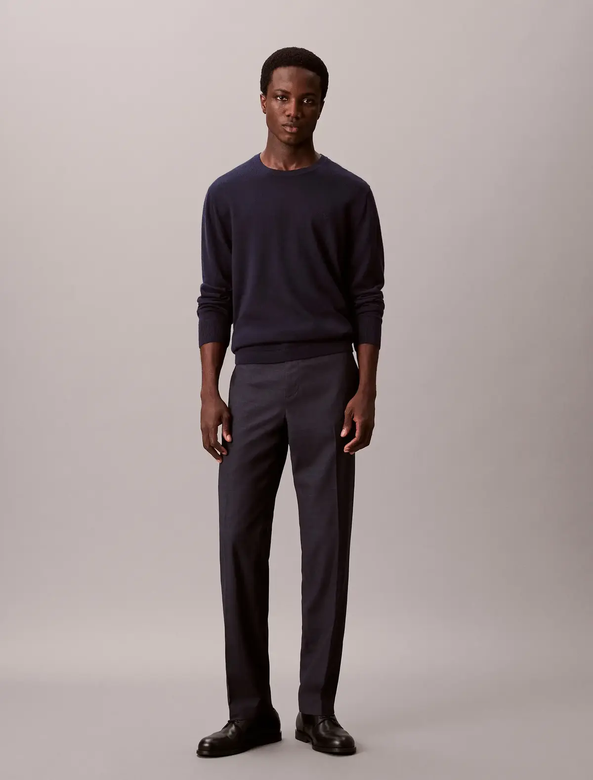 Calvin Klein SLIM VISCOSE BLEND Lacivert Erkek Kumaş Pantolon