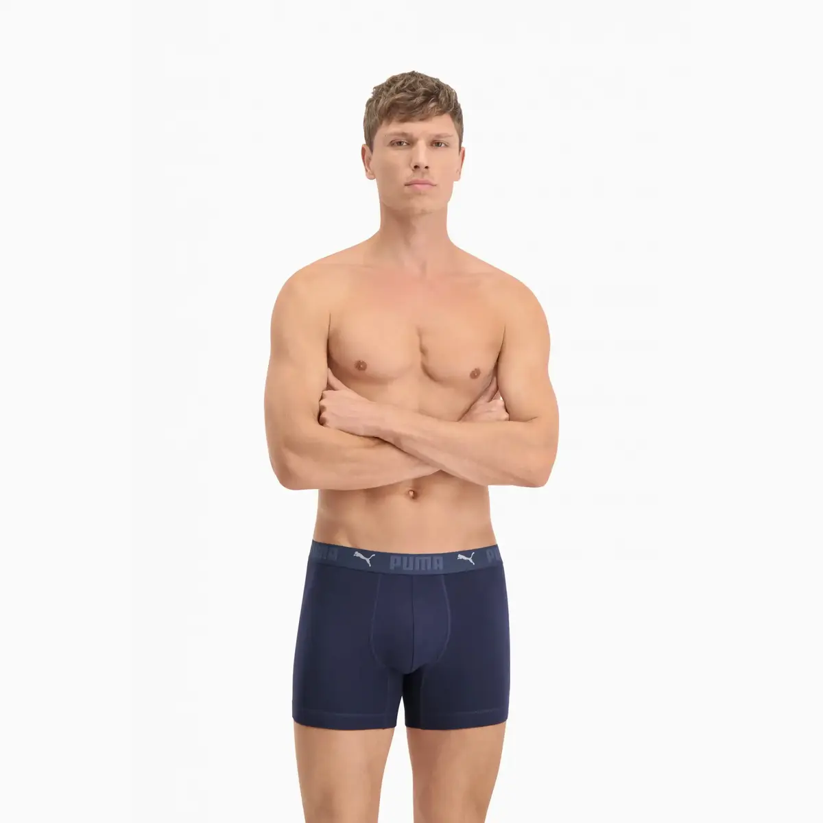 PUMA PUMA SPORT COTTON BOXER 2P Mavi 2'li Erkek Boxer