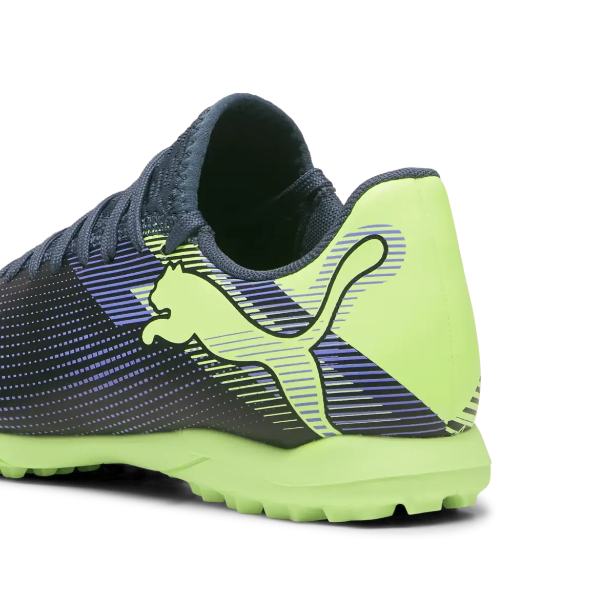 Puma FUTURE 7 PLAY TT Jr Gri-Yeşil Çocuk Halı Saha Ayakkabısı