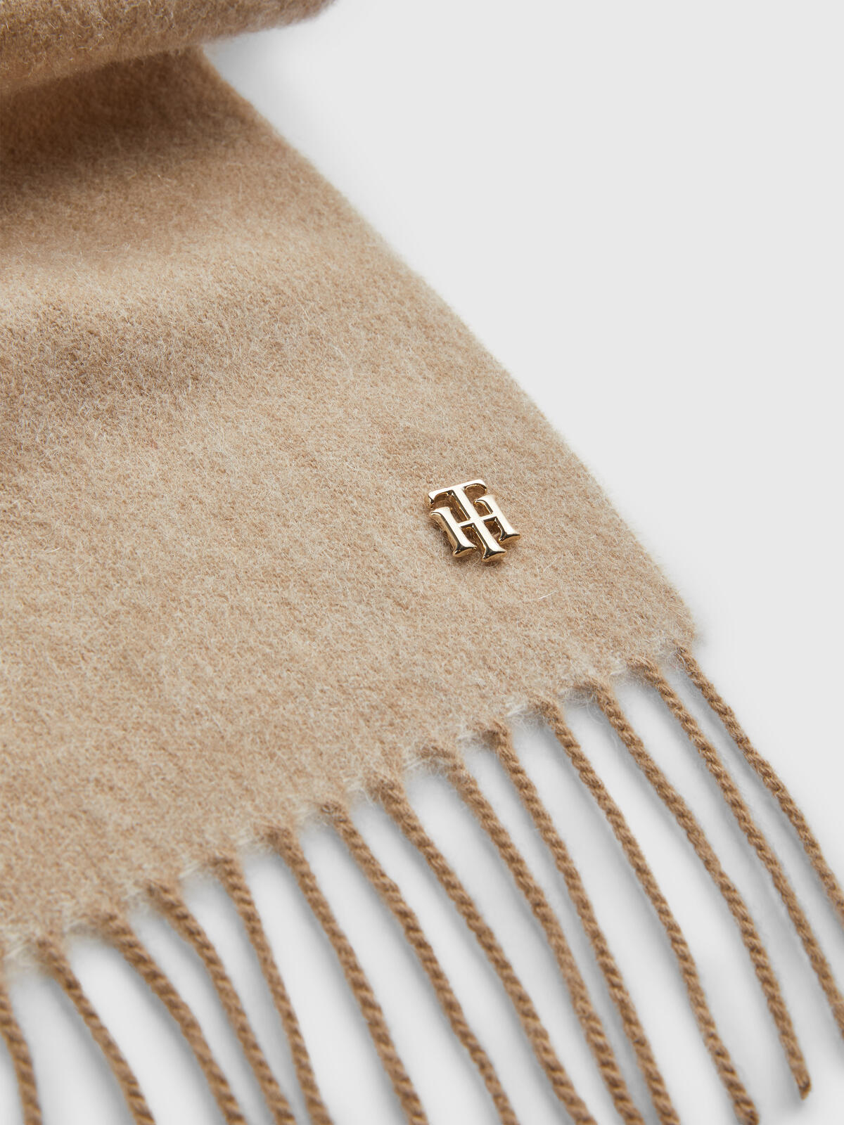 Tommy Hilfiger LUXE CASHMERE SCARF Kadın Kahverengi Atkı