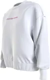 Calvin Klein SHRUNKEN INSTITUTION Kadın Beyaz Sweatshirt