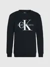 Calvin Klein CORE MONOGRAM LOGO S Kadın Siyah Sweatshirt